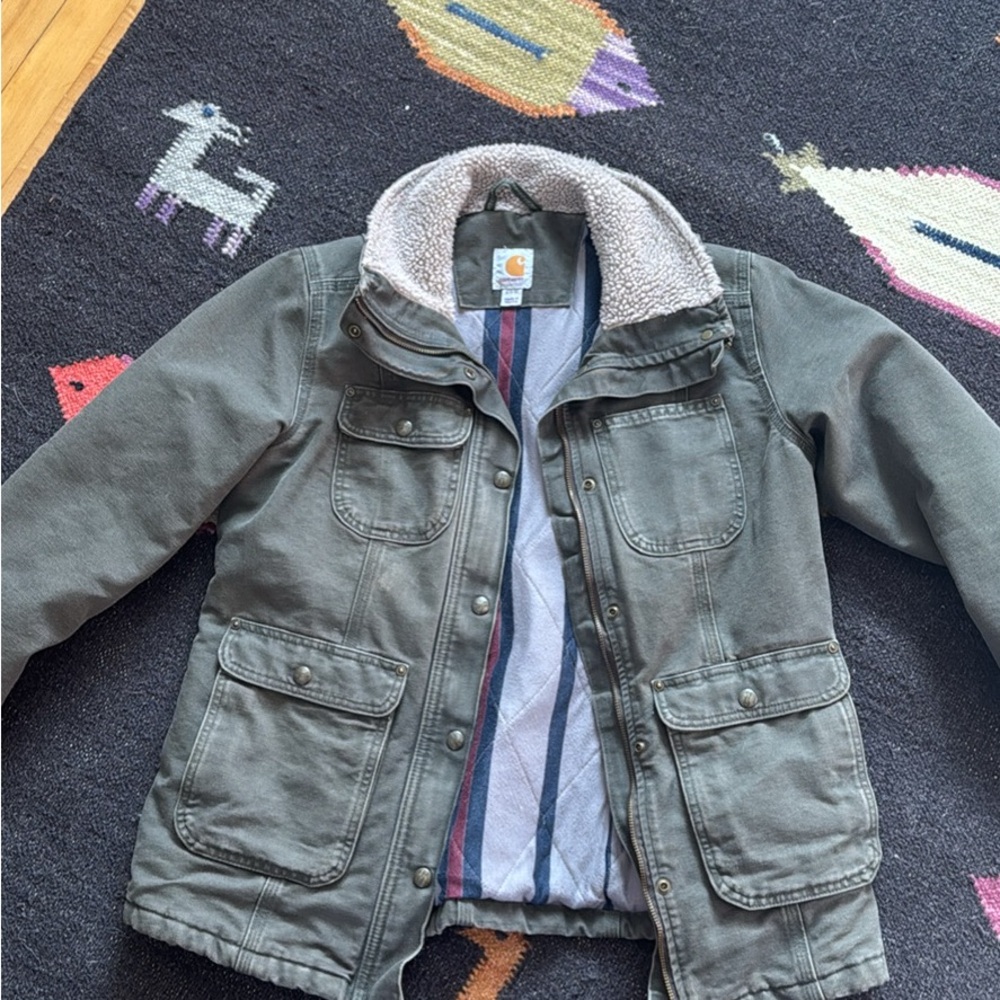 Carhartt Dark Green Sherpa Jacket